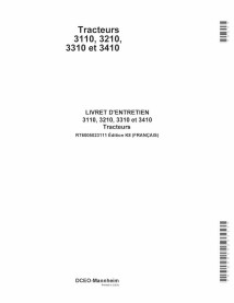 JD-RT6005023111-FR Manual del operador del tractor John Deere 3110, 3210, 3310, 3410 FR (RT6005023111)