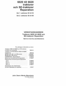 John Deere 6020, 6120, 6220, 6320, 6420, 6420S, 6520, 6620 SE tractor pdf repair technical manual SV - John Deere manuals - J...