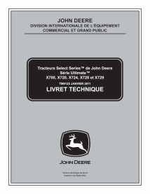 John Deere X700, X720, X724, X728, X729 tracteur pdf manuel technique FR - John Deere manuels - JD-TM9125-FR