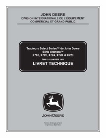 TM9125-FR Manual técnico do trator John Deere X700, X720, X724, X728, X729 FR (TM9125)