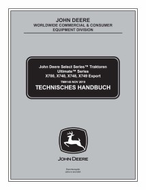 TM9145-DE Manual técnico do trator John Deere X740, X744, X748, X749 DE (TM9145)