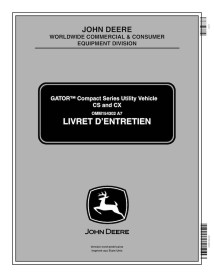 John Deere CS e CS Gator veículo utilitário pdf manual do operador FR - John Deere manuais - JD-OMM1543022-FR