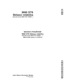 JD-OMH213658-CZ John Deere 9880 STS 705801- combine operator's manual CZ (OMH213658)