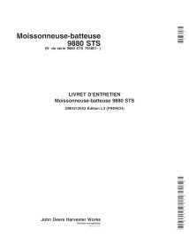 John Deere 9880 STS 705801- moissonneuse-batteuse manuel d'utilisation pdf FR - John Deere manuels - JD-OMH2136532-FR