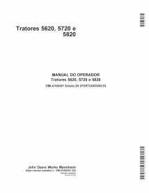 John Deere 5620, 5720, 5820 tracteur pdf manuel d'utilisation PT - John Deere manuels - JD-OMLG100391-PT