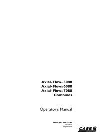 Case IH 5088, 6088, 7088 combine pdf manual do operador - Caso IH manuais - CASE-87479245-EN