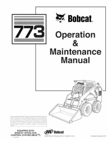 Bobcat 773 skid loader pdf manual de operación y mantenimiento - Gato montés manuales - BOBCAT-773-6900372-EN
