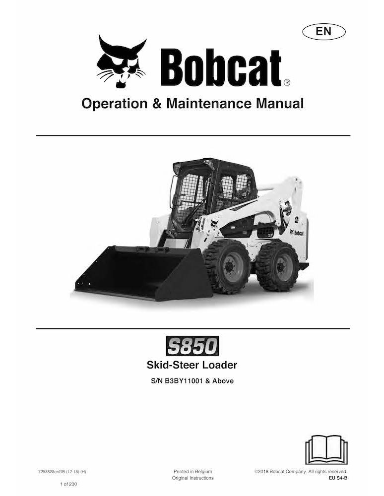 Bobcat T180, T180H cargador de orugas compacto pdf manual de operación y mantenimiento - Gato montés manuales - BOBCAT-T180-6...