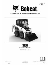 Bobcat S100 skid steer loader pdf operation & maintenance manual  - BobCat manuals - BOBCAT-S100-7348238-EN