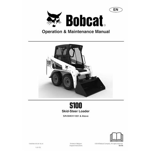 Bobcat S100 cargador de dirección deslizante pdf manual de operación y mantenimiento - Gato montés manuales - BOBCAT-S100-734...