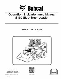 Bobcat S160 chargeuse compacte pdf manuel d'utilisation et d'entretien - Lynx manuels - BOBCAT-S160-6987009-EN