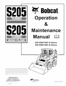 Bobcat S205, S205H chargeuse compacte pdf manuel d'utilisation et d'entretien - Lynx manuels - BOBCAT-S205-6902839-EN