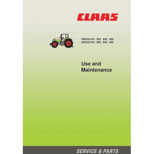 Manual de manutenção do trator Claas Arion 640 - 610, 540 - 510 - Claas manuais
