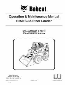 Bobcat S250 skid steer loader pdf operation & maintenance manual  - BobCat manuals - BOBCAT-S250-6986991-EN