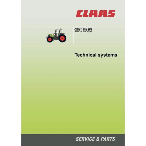 Manual de sistemas técnicos del tractor Claas Arion 650, 640, 630, 620, 550, 540, 530 - Claas manuales