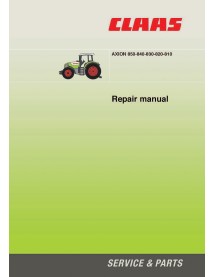 Manuel de réparation tracteur Claas Axion 810-820-830-840-850 - Claas manuels
