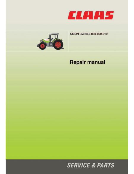 Manual de reparación del tractor Claas Axion 810-820-830-840-850 - Claas manuales - CLA-11362651