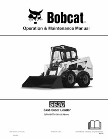 Minicarregadeira Bobcat S630 manual de operação e manutenção em pdf - Lince manuais - BOBCAT-S630-6987159-EN