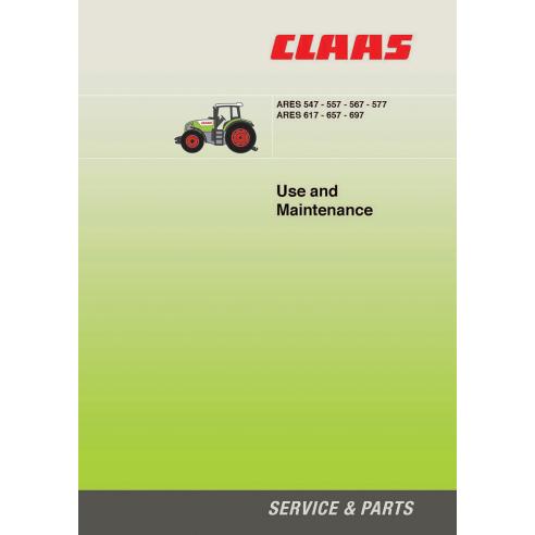 Claas Ares 547 - 557 - 567 - 577 - 617 - 657 - 697 tractor maintenance manual - Claas manuals - CLA-11322140