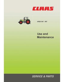 Manual de mantenimiento del tractor Claas Ares 547-557 - Claas manuales - CLA-11168310