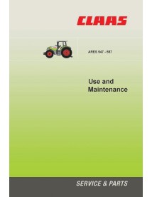 Manuel d'entretien du tracteur Claas Ares 547-557 - Claas manuels - CLA-11168310