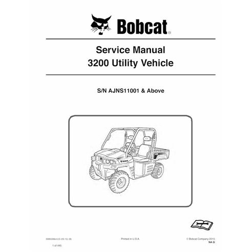 Bobcat 3200 utility vehicle pdf service manual  - BobCat manuals - BOBCAT-3200-6989598-EN
