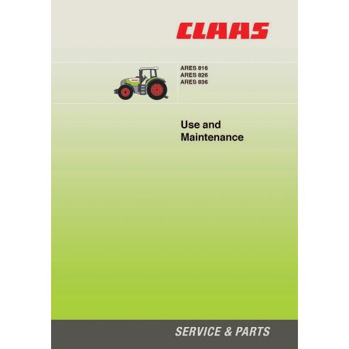Claas Ares 816 - 826 - 836 tractor maintenance manual - Claas manuals