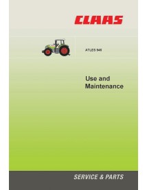 Manuel d'entretien du tracteur Claas Atles 946 - Claas manuels - CLA-11217190