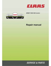 Manual de reparo da colheitadeira de forragem Claas DIRECT DISC 520 Comfort - Claas manuais - CLA-2950730