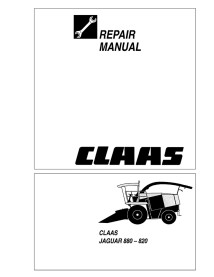 Manual de reparación de la cosechadora de forraje Claas JAGUAR 880-820 - Claas manuales - CLA-1881250