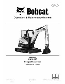 Manual de operação e manutenção da escavadeira compacta Bobcat E35Z - Lince manuais - BOBCAT-E35z-7362210-EN