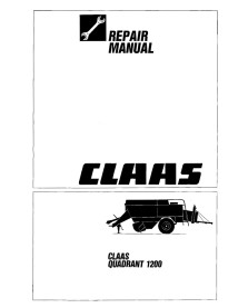 Manuel de réparation presse à balles Claas Quadrant 1200 - Claas manuels - CLA-1870420