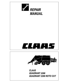 Manual de reparo da enfardadeira Claas Quadrant 2200 - Claas manuais - CLA-2981710