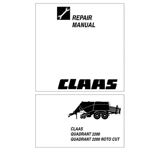 Claas Quadrant 2200 baler repair manual - Claas manuals - CLA-2981710