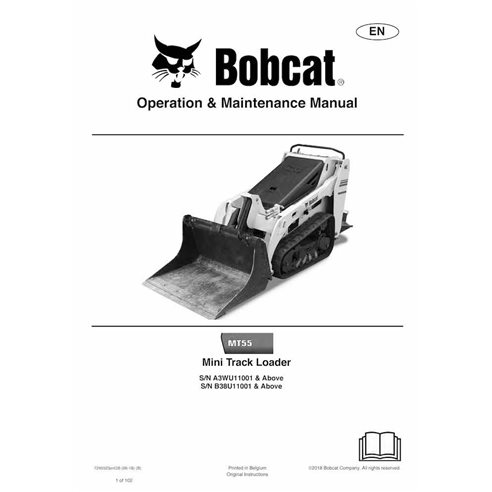 Bobcat MT55 mini track loader pdf operation & maintenance manual  - BobCat manuals - BOBCAT-MT55-7249523-EN