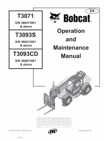 Bobcat T3071, T3093S, T3093CD chariot télescopique pdf manuel d'utilisation et d'entretien - Lynx manuels - BOBCAT-T3071_T309...
