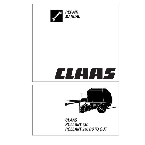 Manual de reparo da enfardadeira Claas Rollant 250 - Claas manuais - CLA-2983320