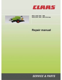 Claas Rollant 454 - 455 baler repair manual - Claas manuals