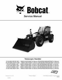 Bobcat TL3465C, TL3465XC, TL3570, TL3570X, TL3870, TL3870X chariot télescopique pdf manuel d'entretien - Lynx manuels - BOBCA...