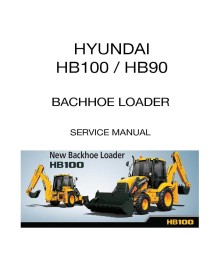 Manuel d'entretien des chargeuses-pelleteuses Hyundai HB100, HB90 - Hyundai manuels - HYUNDAI-HB100