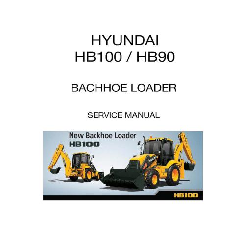 Hyundai HB100, manual de servicio de la retroexcavadora HB90 - hyundai manuales - HYUNDAI-HB100