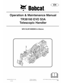 Bobcat TR38160 EVO telescopic handler pdf operation & maintenance manual  - BobCat manuals - BOBCAT-TR38160-EVO-7285032-EN