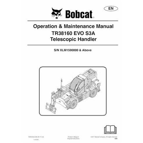 Bobcat TR38160 EVO chariot télescopique pdf manuel d'utilisation et d'entretien - Lynx manuels - BOBCAT-TR38160-EVO-7285032-EN