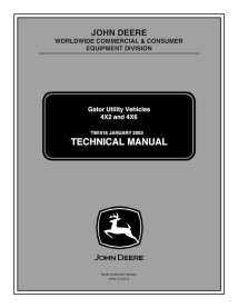 John Deere 4x2 (Gator), 6x4 (Gator) vehículo utilitario pdf manual técnico - John Deere manuales - JD-TM1518-EN