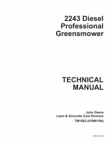 TM1562 Manuel technique de la tondeuse John Deere 2243 (TM1562)