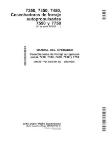 JD-OMHXE17734-ES John Deere 7250, 7350, 7450,7550, 7750 forage harvester operator's manual ES (OMHXE17734)