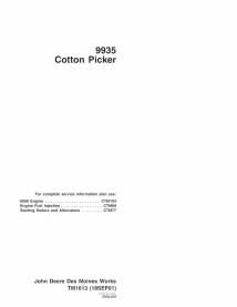 TM1613 John Deere 9935 cotton picker technical manual (TM1613)