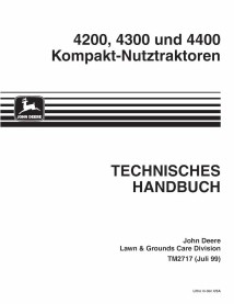 TM2717-DE John Deere 4200, 4300, 4400 compact utility tractor technical manual DE (TM2717)