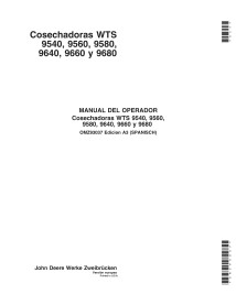 John Deere 9540, 9560, 9580, 9640, 9660, 9680 WTS combinar pdf manual del operador ES - John Deere manuales - JD-OMZ93037-ES