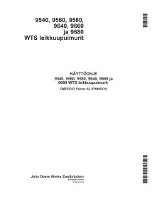 John Deere 9540, 9560, 9580, 9640, 9660, 9680 WTS combinar pdf manual del operador FI - John Deere manuales - JD-OMZ93323-FI